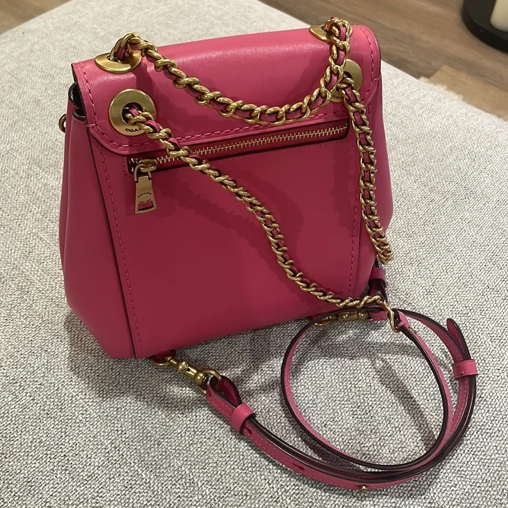 New! Coach Parker Leather Backpack - Picture 4 of 15